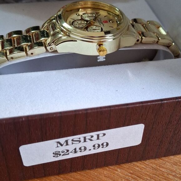 Luis Cardini NWT watches his & hers, water resistant, stainless steel (W037) main image 5